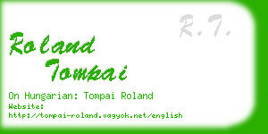 roland tompai business card